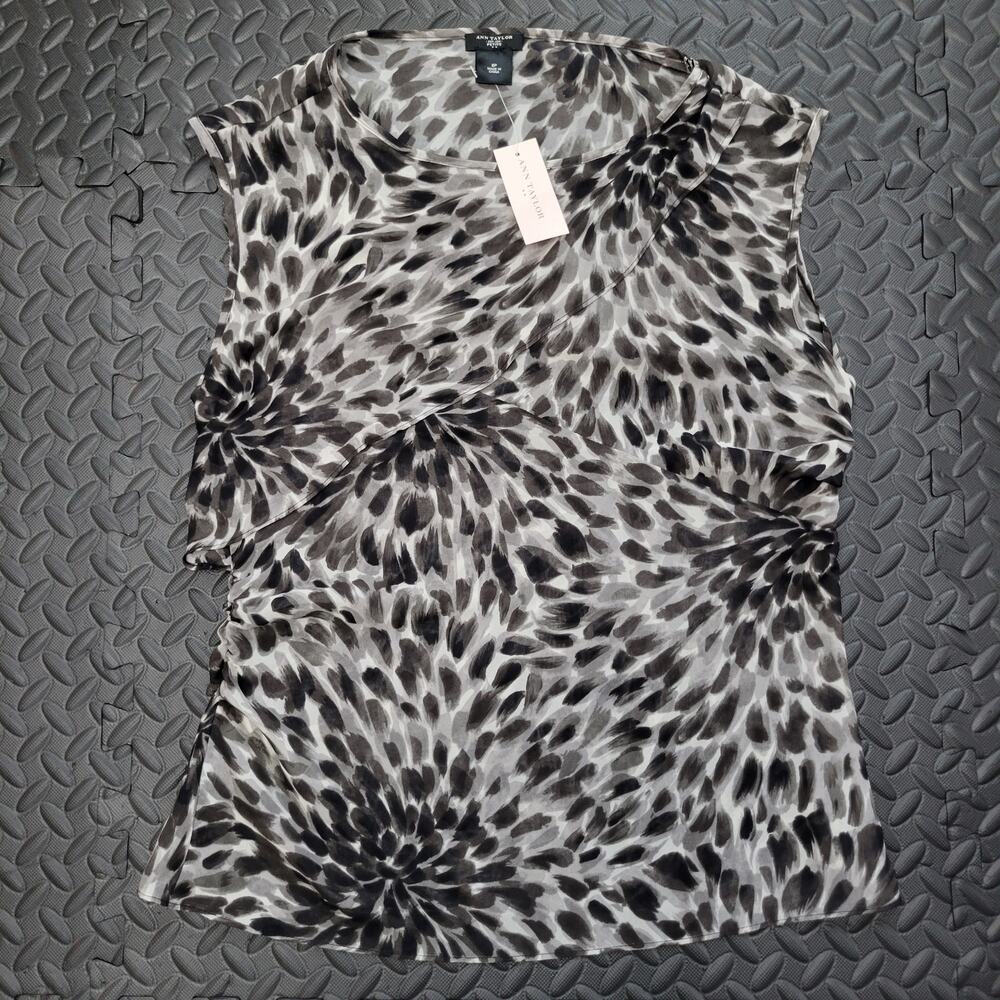 Ann Taylor Sleeveless Blouse NWT 8P Capsule Wardrobe Quiet Luxury Office Chic